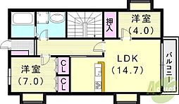 大手町8丁目戸建て2階