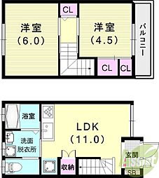 関守町2丁目貸家