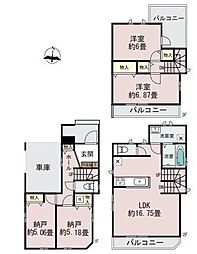 川口市里　新築分譲住宅　Ｂ号棟/全2棟