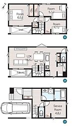川口市坂下町4丁目　新築分譲住宅　No.1/全2棟
