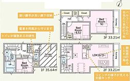 川口市鳩ヶ谷本町3丁目　新築戸建　2号棟/全2棟