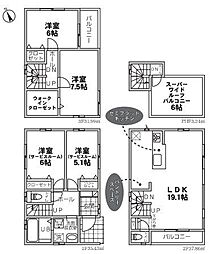 川口市芝塚原2丁目 新築分譲住宅 3号棟/全6棟