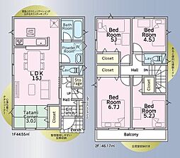 川口市大竹　新築分譲住宅　3号棟/全3棟