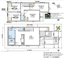 川口市大字安行　新築分譲住宅　1号棟/全2棟
