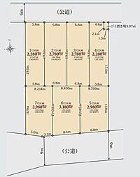 川口市北原台1丁目　分譲地　6区画/全7区画