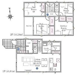 川口市安行吉岡　新築分譲住宅　1号棟/全2棟