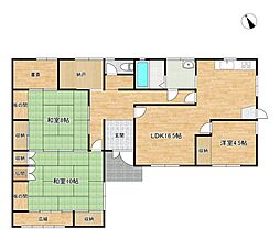 朝倉市鎌崎　平屋建て