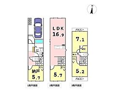 名古屋市南区鳴浜町6丁目　全1棟　新築一戸建て
