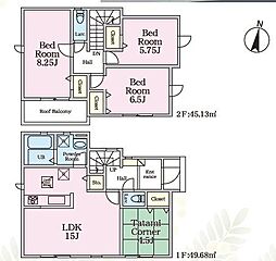 リナージュ　熊本市東区若葉23-1期　2号棟