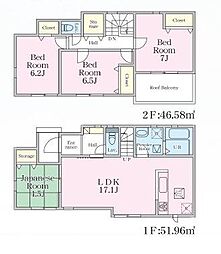 リナージュ　熊本南区本山町23-1期　1号棟