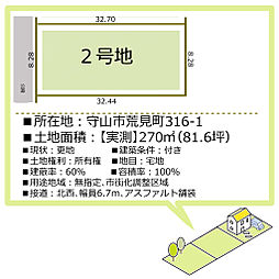 守山市荒見町分譲地（全6区画） ２号地