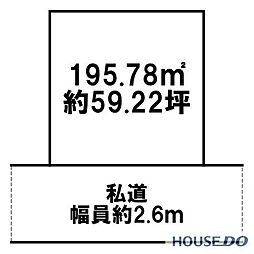 古河市幸町の古屋付売り土地