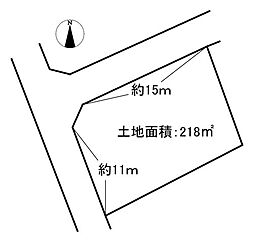 取手市下高井の角地の閑静な住宅街の売り土地