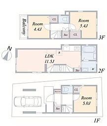 中丸子新築戸建　A号棟