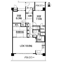 枚方ガーデンアイランズＢ棟 1232