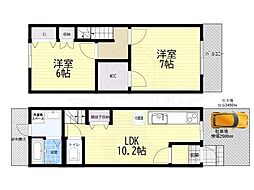 京都市右京区太秦安井二条裏町の一戸建て