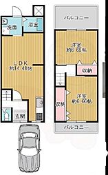 京都市右京区太秦安井二条裏町の一戸建て