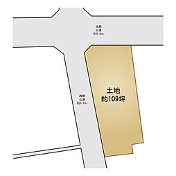 古家付土地　約109坪　川越市藤倉1丁目