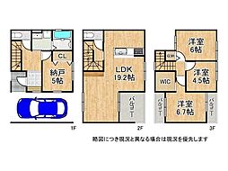 神戸市兵庫区荒田町3丁目　新築一戸建て　1期　2号棟