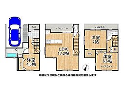 神戸市兵庫区東出町3丁目　新築一戸建て　B号棟