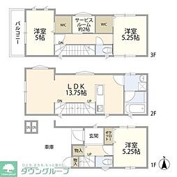 越谷市大沢４丁目の一戸建て