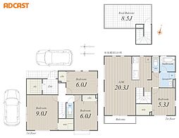 LDK20.3帖「北烏山Newhouse」2号棟