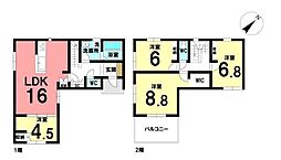 新築戸建　葵区北安東五丁目　8期　全2棟　1号棟