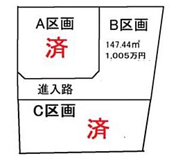 売土地 売土地　静岡市葵区瀬名六丁目　全3区画　B区画