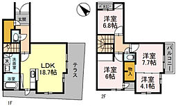 宝塚市雲雀丘２丁目の一戸建て