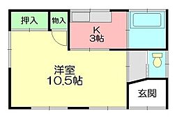 内田貸家手前