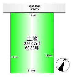 売土地　粟生新家5丁目