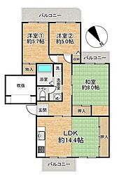 公社山田西B団地A15棟