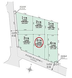 清瀬市　竹丘3丁目　01期　全6区画　4号地