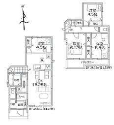 所沢東狭山ヶ丘11期B号棟　全2棟