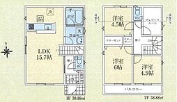 所沢市所沢新町　全2棟　1号棟