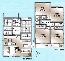 新座市畑中1丁目 全3棟 1号棟