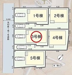 新座市新堀第17　全5棟　3号棟