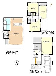 所沢市星の宮　全3棟2号棟