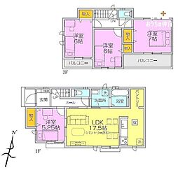 所沢市北原町 A号棟 全5棟