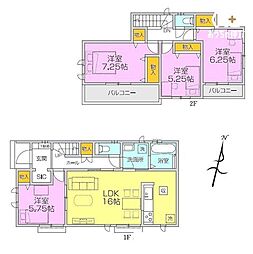 所沢市北原町 B号棟 全5棟