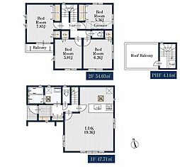 所沢市星の宮2丁目　全4棟4号棟