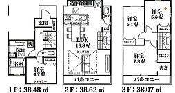 三芳町藤久保24期　全2棟　B号棟