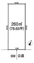 所沢市東所沢和田　全1区画
