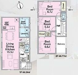 新座市畑中2丁目　全9棟　2号棟