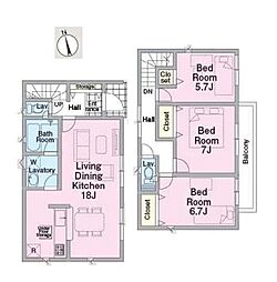 新座市畑中2丁目　全9棟　6号棟