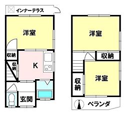 西田中町　中古テラスハウス