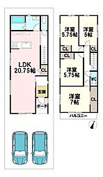 宿川原町 新築戸建 1期3号地