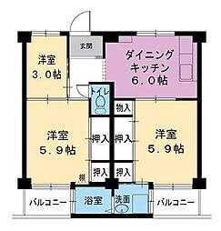 ビレッジハウス野村2号棟 0101