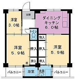 ビレッジハウス野村2号棟 0402