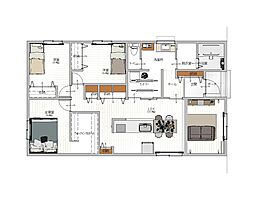 「長田長山2号地平屋」